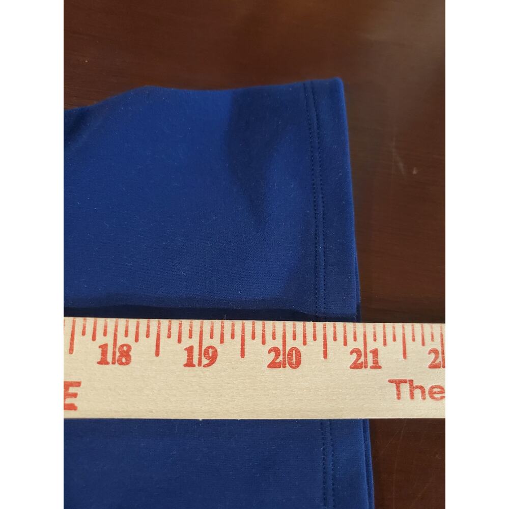 Fabletics NWT Emilia Sculptknit Ribbed Square Neck Long Sleeve Top ll Sz L Blue - Picture 8 of 8